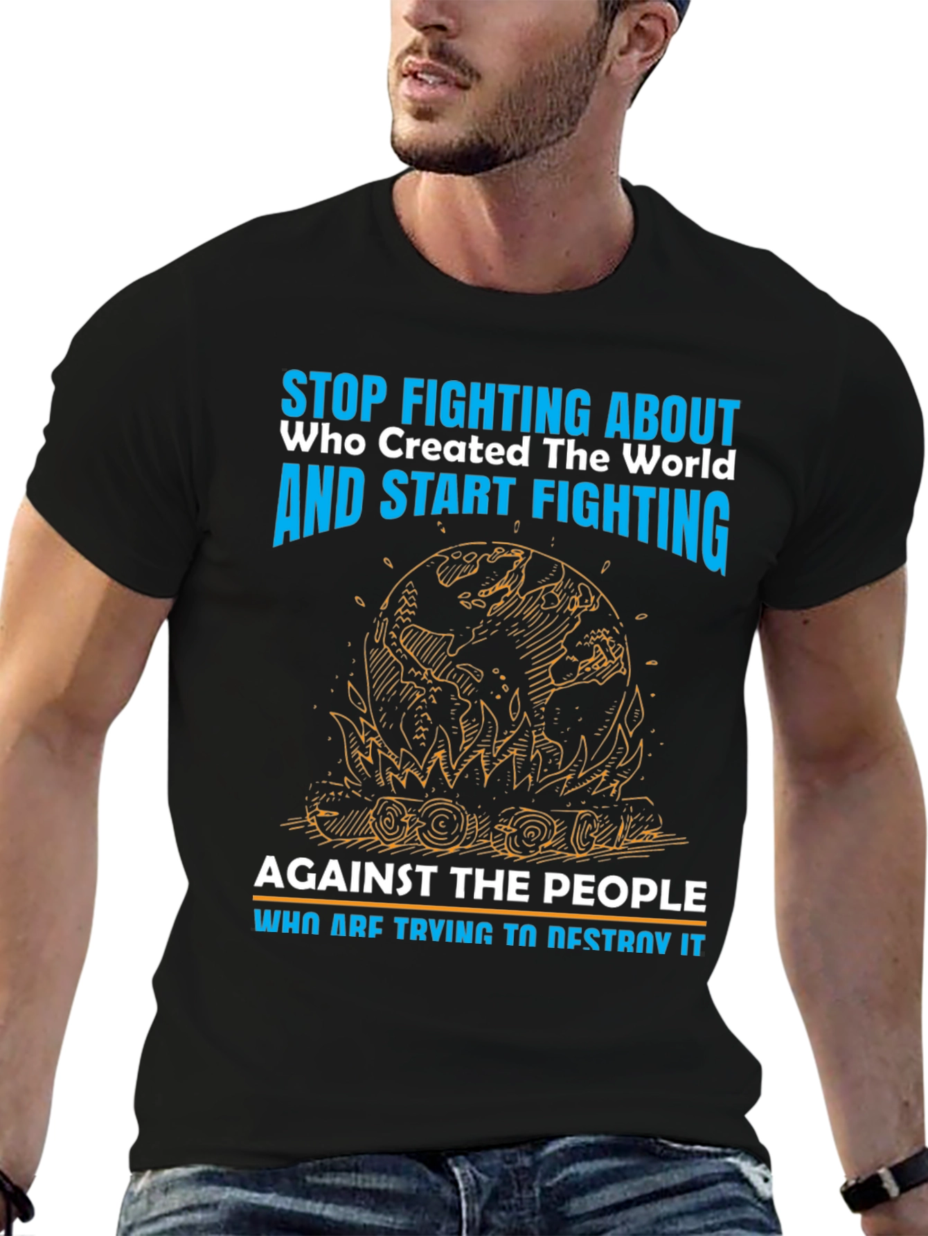 Stop Fighting T-Shirt - Save the World Tee