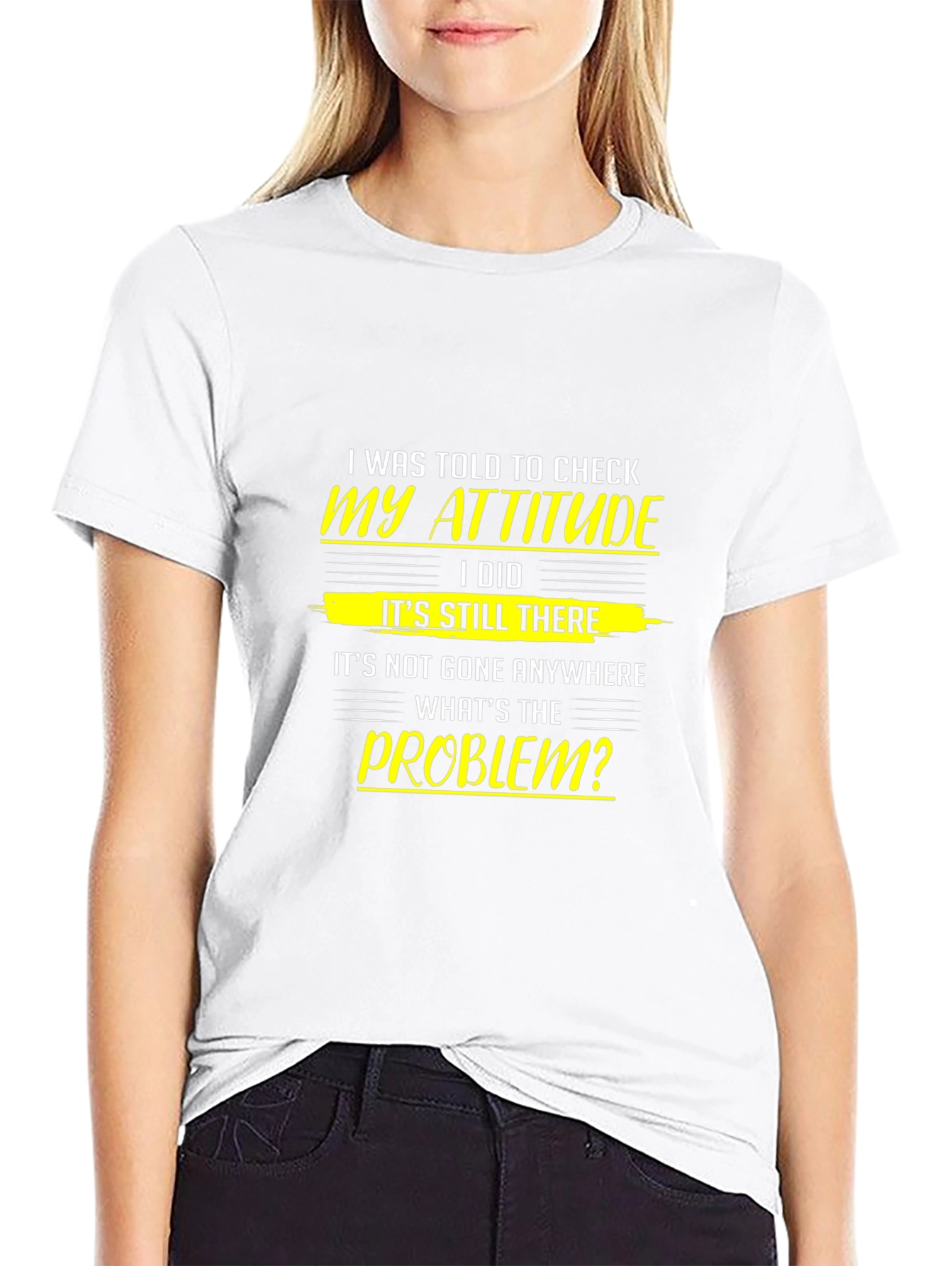 Attitude Check T-Shirt - Humorous Slogan Tee