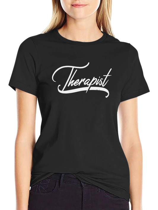 Therapist Script Black T-Shirt