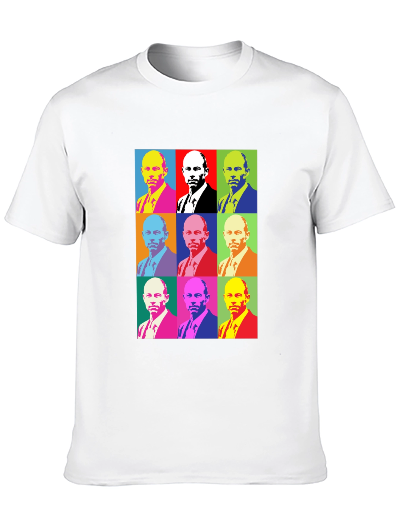 Pop Art Style Graphic Tee - Black
