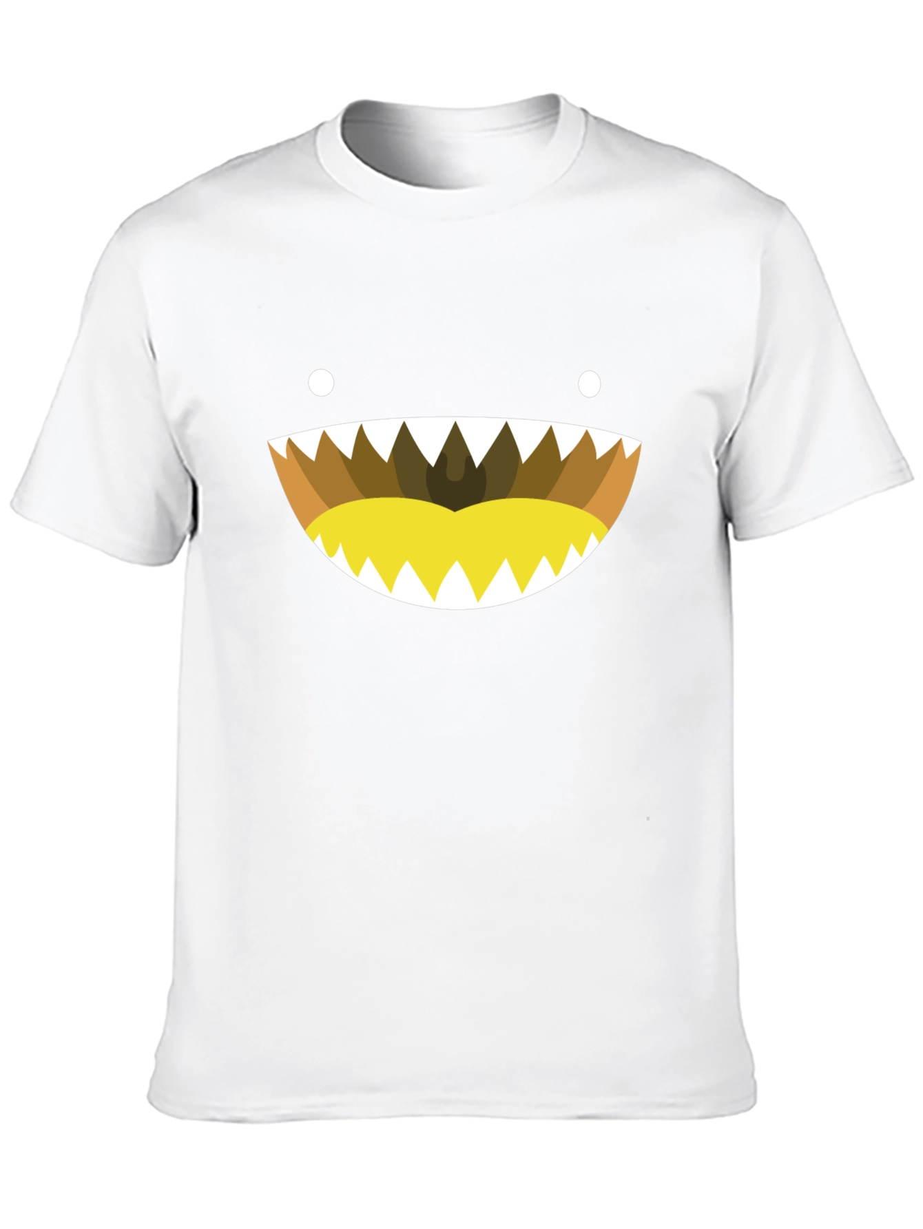Monster Smile Graphic Tee - Black Cotton Blend