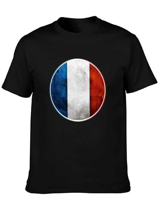 French Flag Graphic Tee - Patriotic Pride