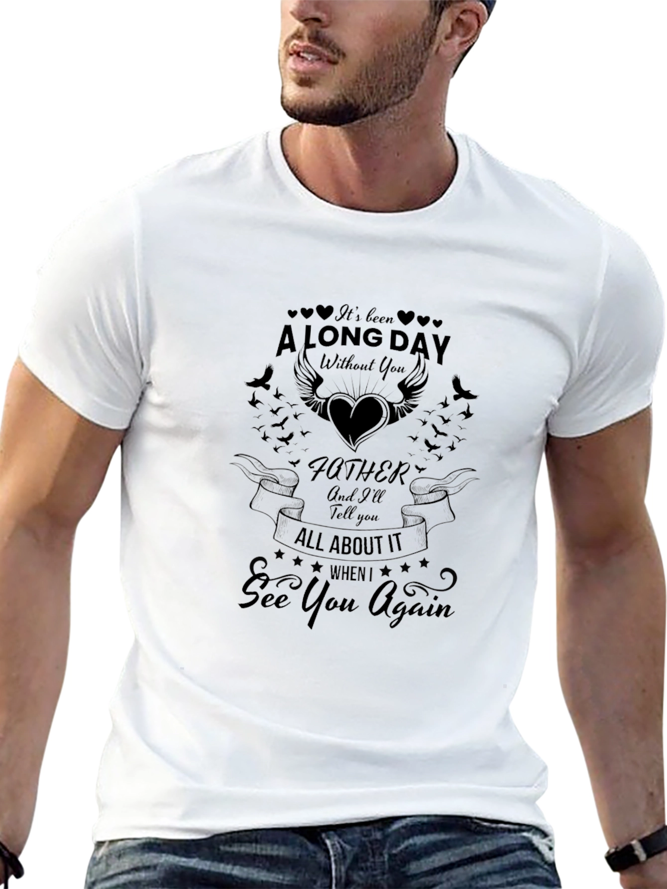 Memorial Father T-Shirt -  See You Again Design