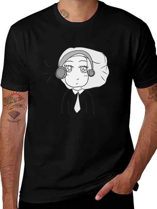 Anime Girl Black T-Shirt