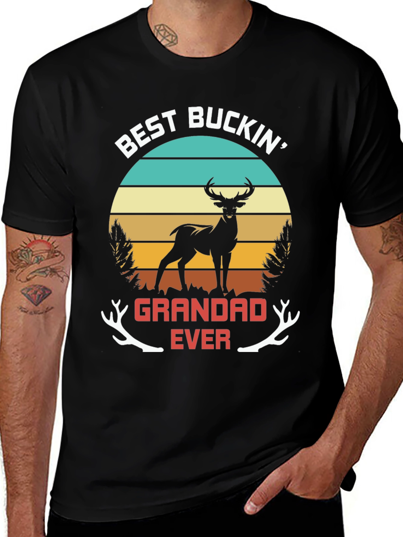 Best Buckin Grandad Ever T-Shirt