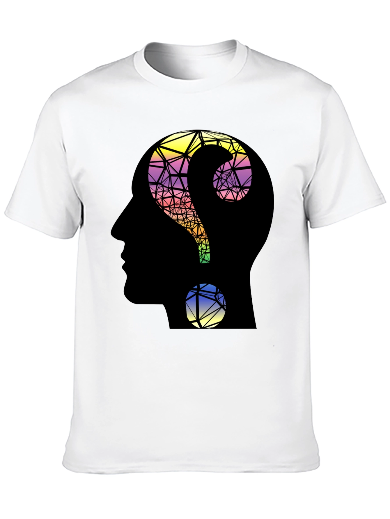 Questioning Mind T-Shirt - Geometric Design