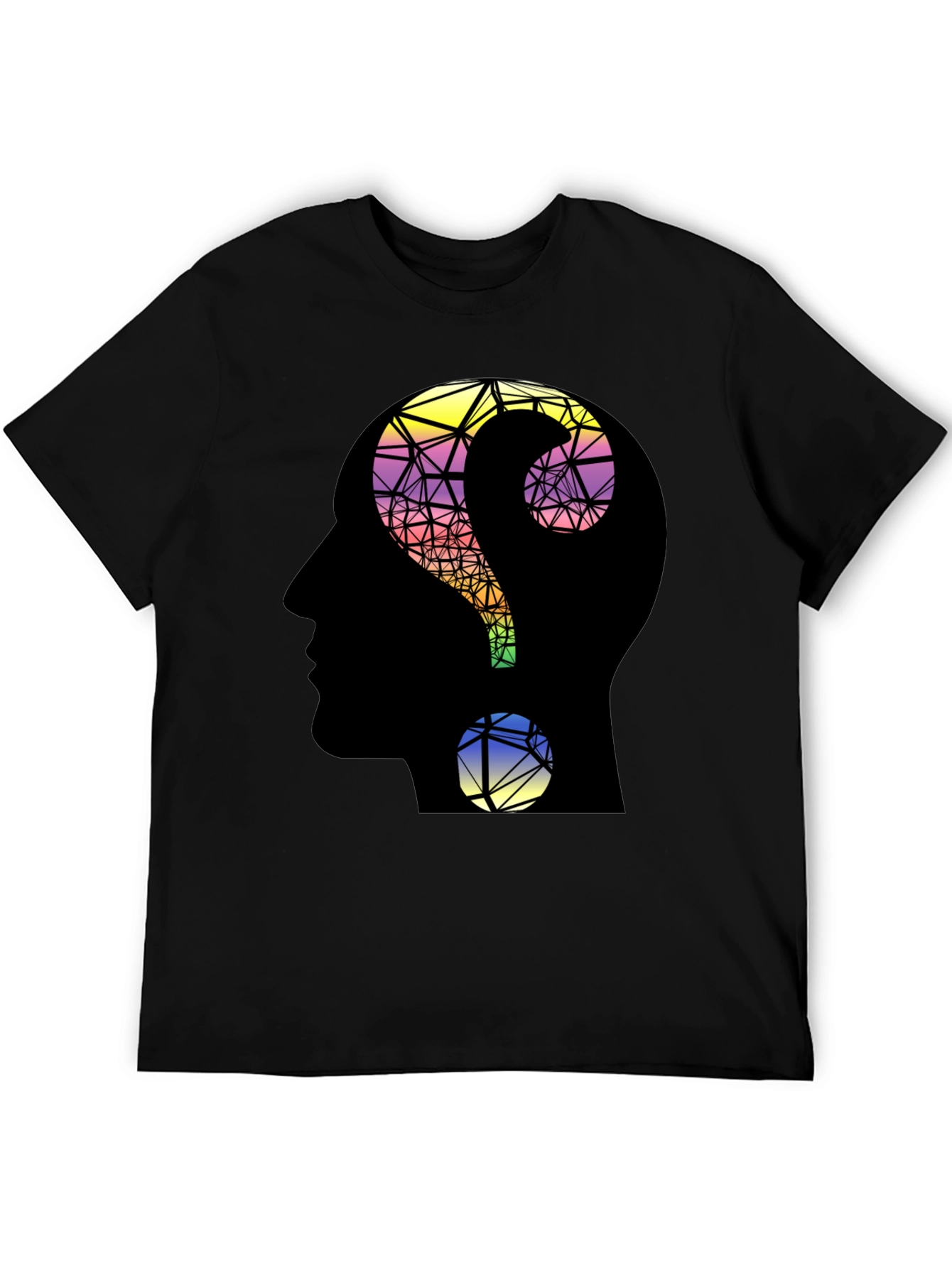 Questioning Mind T-Shirt - Geometric Design