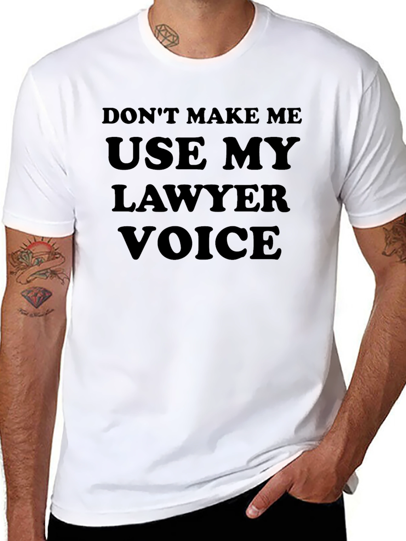 Lawyer Voice T-Shirt - Funny Attorney Gift