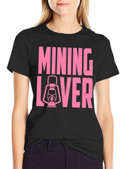 Mining Lover Graphic T-Shirt - Black