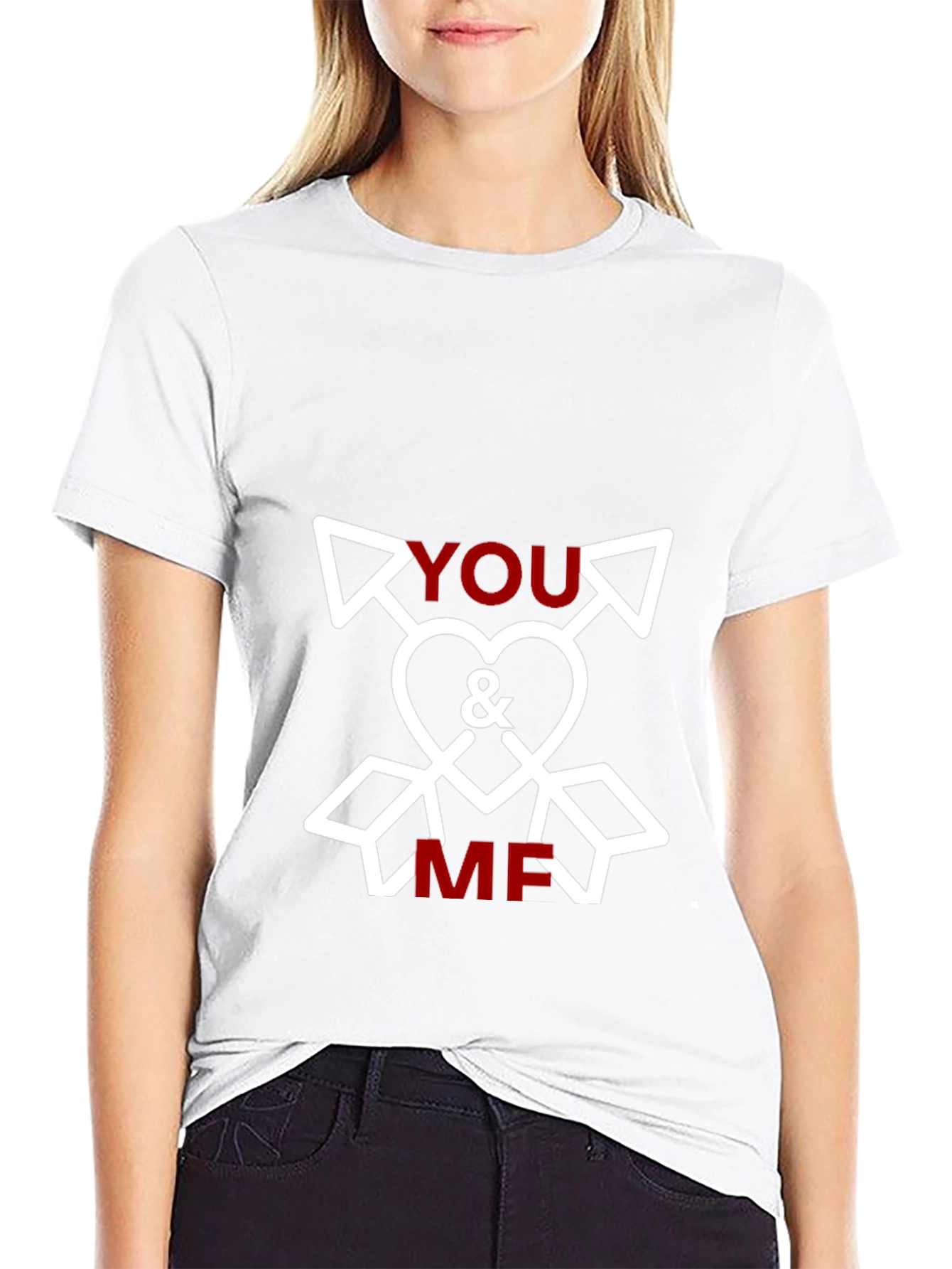 You & Me Heart Arrows Graphic Tee