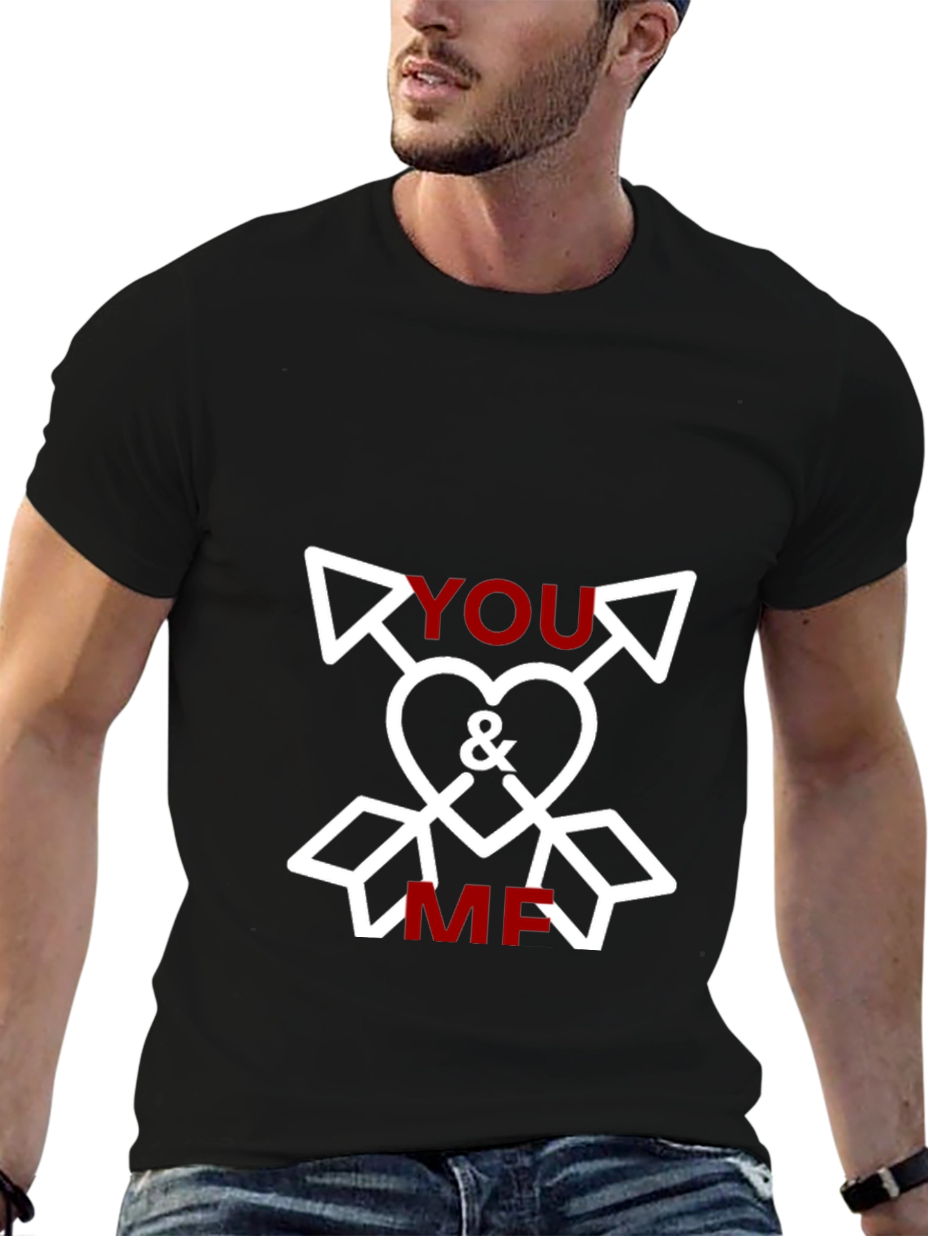 You & Me Heart Arrows Graphic Tee