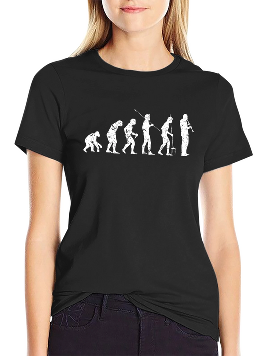 Evolution of Gardener Funny Black T-Shirt