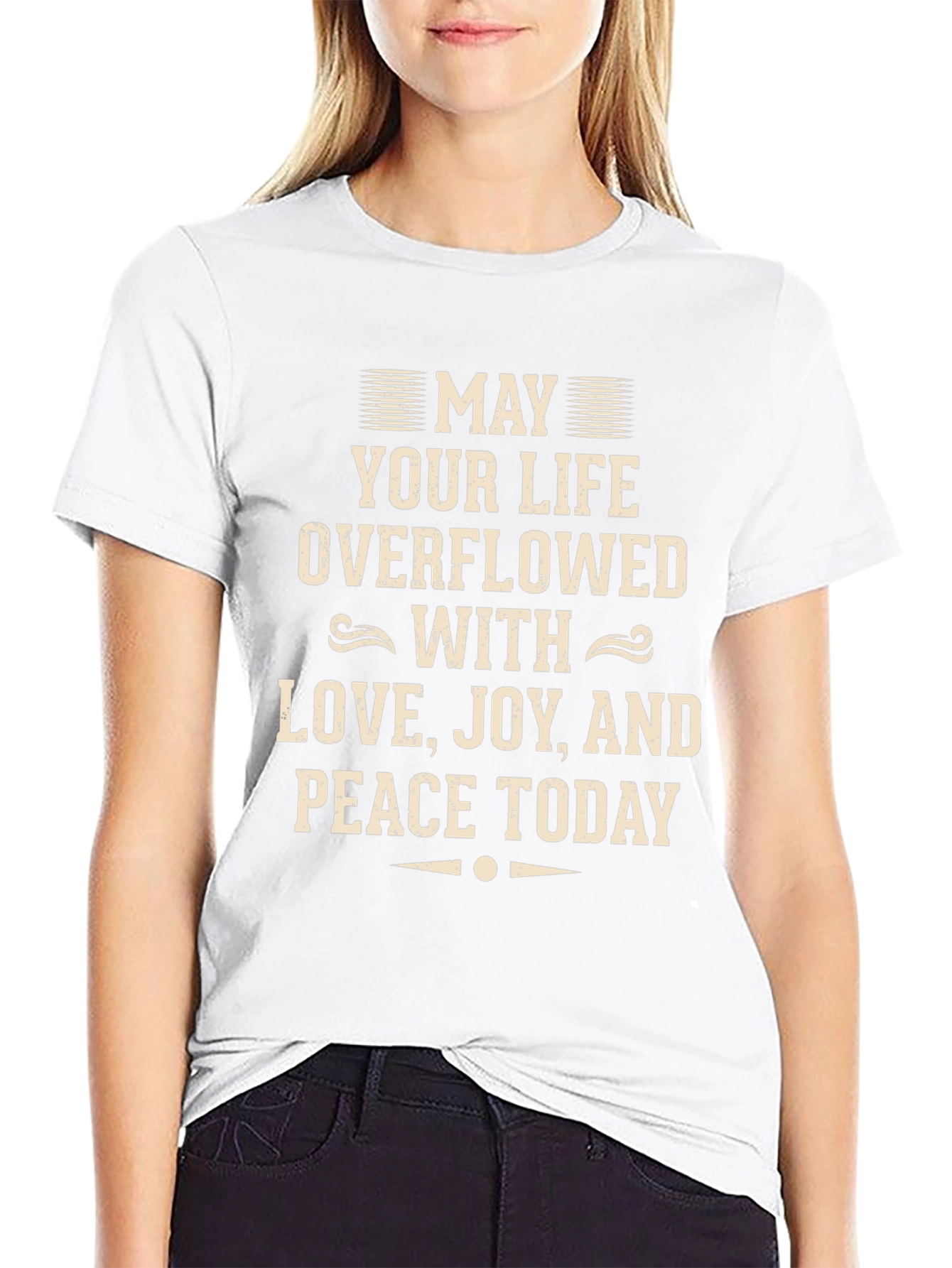 Inspirational T-Shirt - Love Joy Peace Graphic Tee