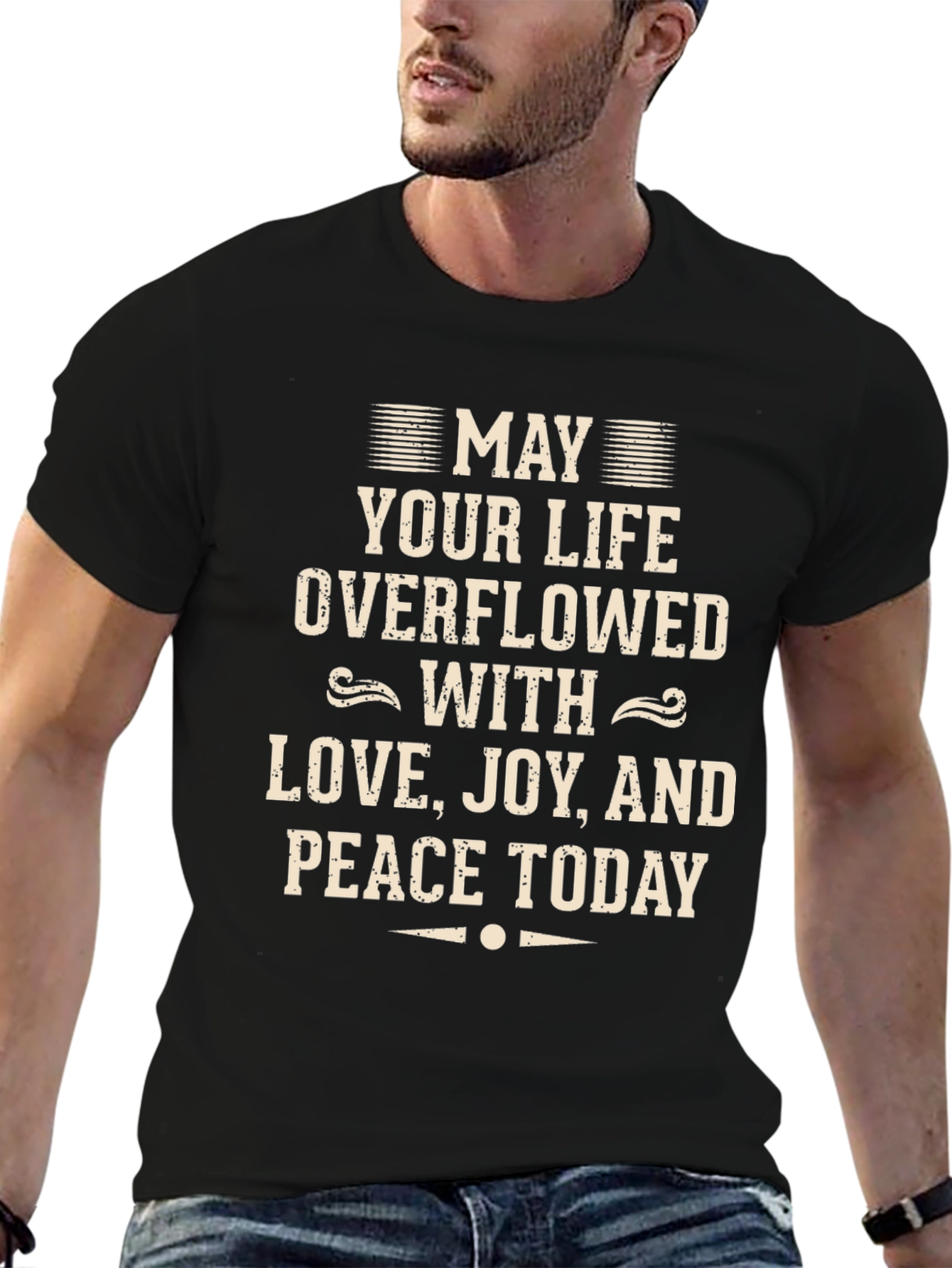 Inspirational T-Shirt - Love Joy Peace Graphic Tee