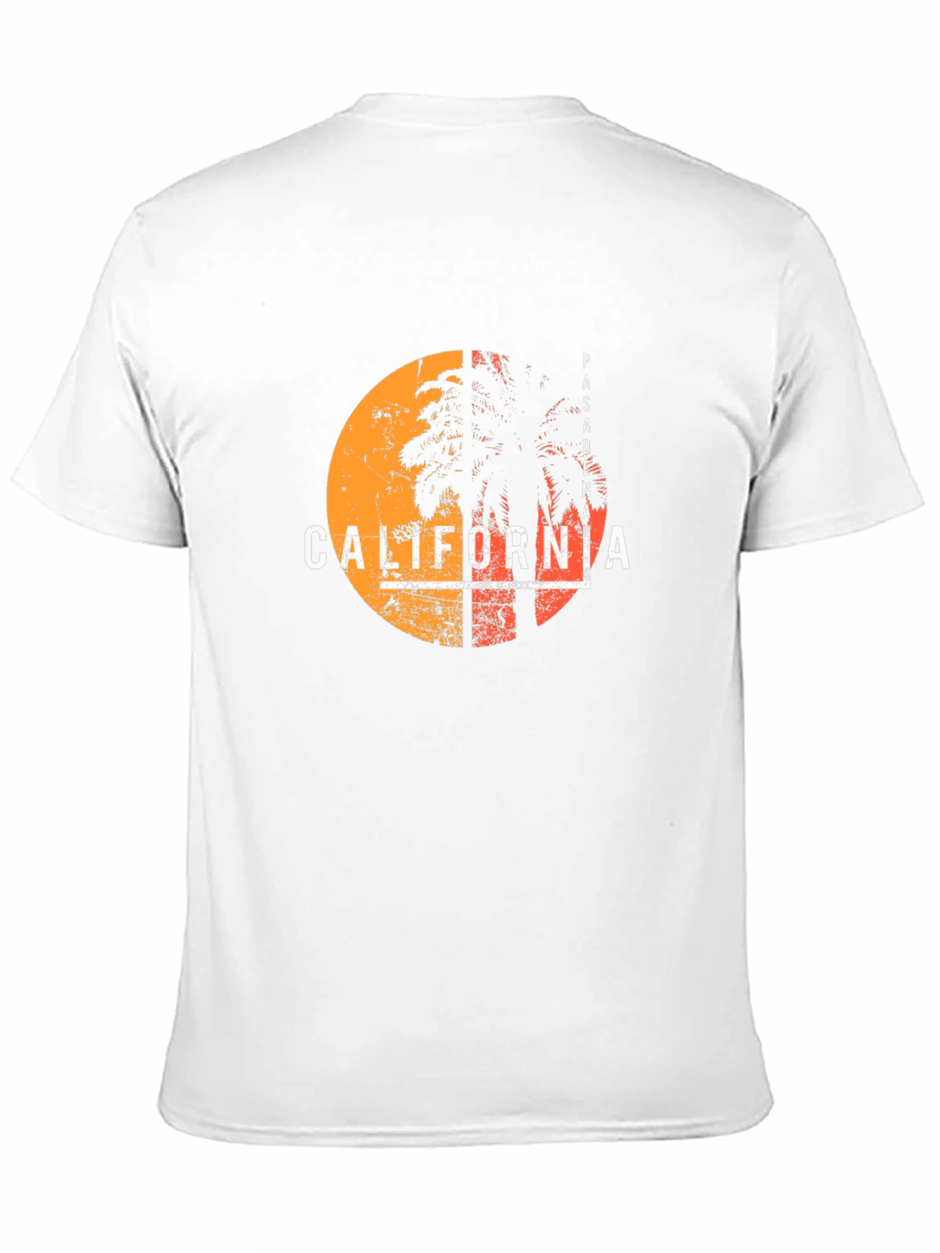 California Sunset T-Shirt - Retro Palm Tree Design