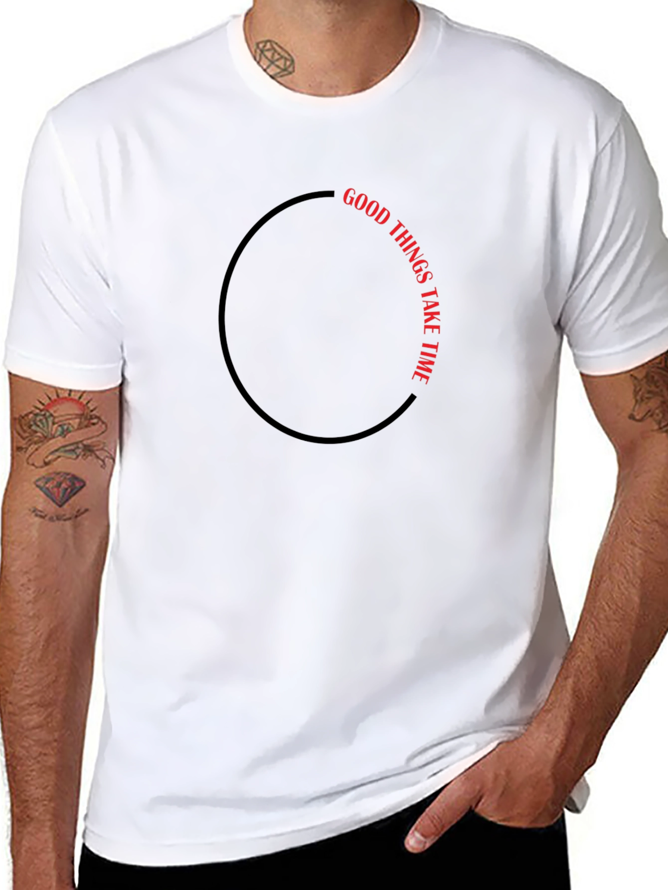 Good Things Take Time Black T-Shirt