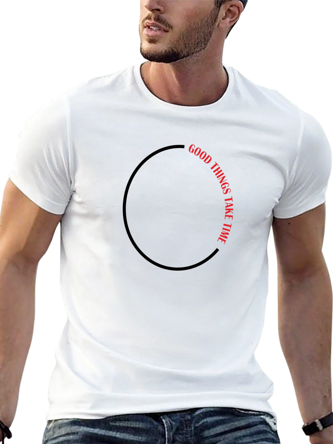 Good Things Take Time Black T-Shirt