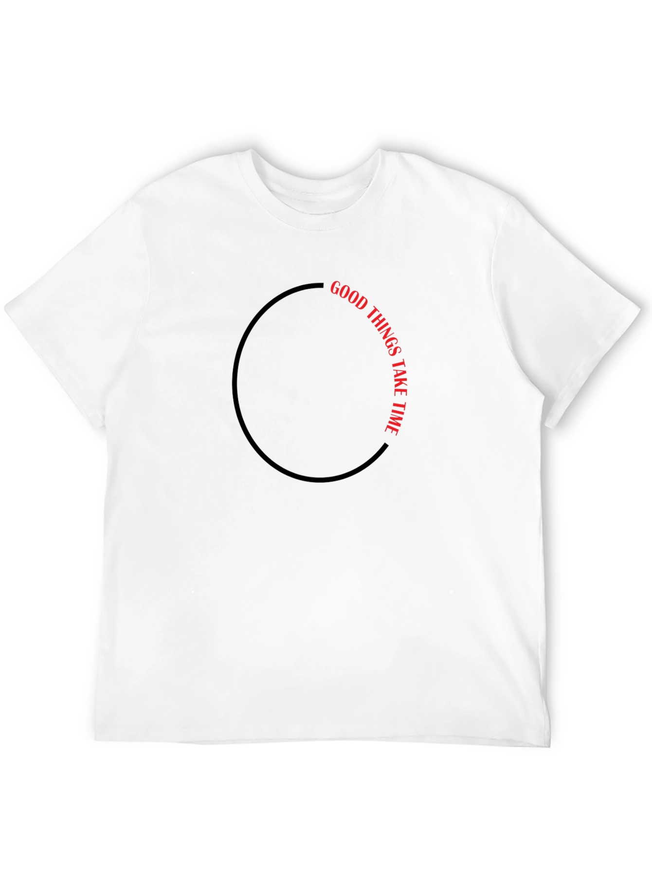 Good Things Take Time Black T-Shirt