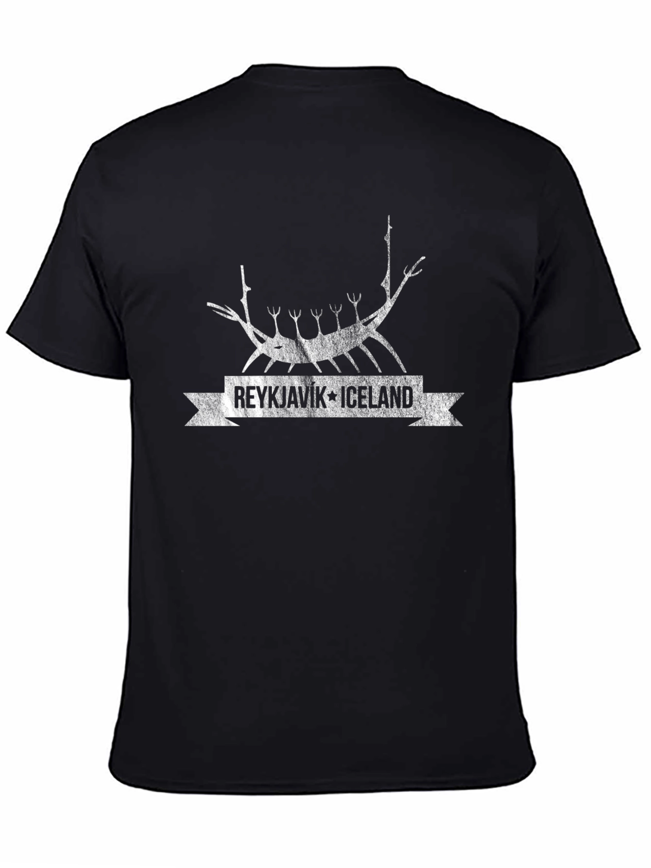 Reykjavik Iceland Viking Ship T-Shirt