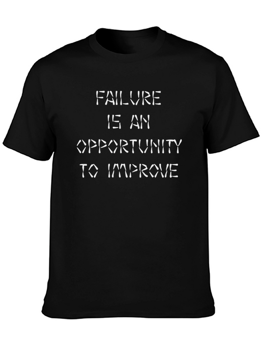 Failure is Opportunity T-Shirt - Black Motivational