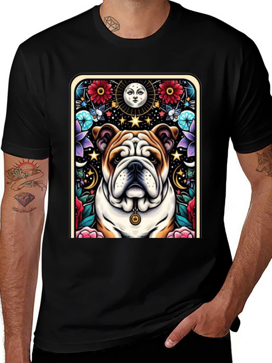 Bulldog Celestial Graphic Tee