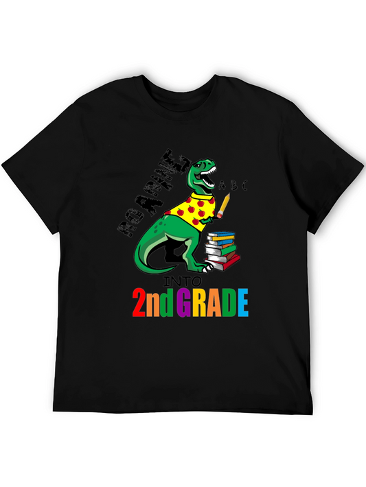 Roaring Into 2nd Grade Dinosaur T-Shirt