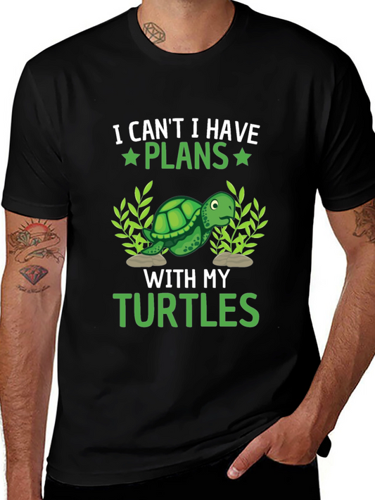 I Cant I Have Plans With My Turtles T-Shirt