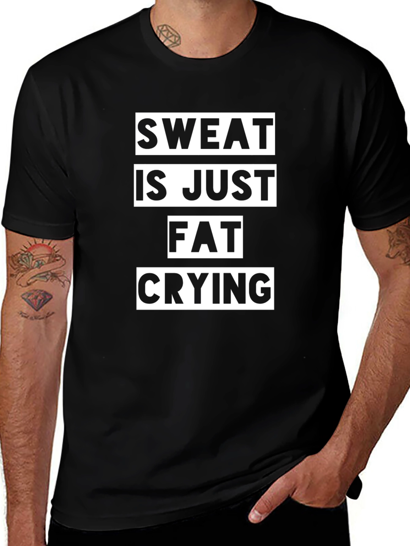 Sweat Is Just Fat Crying T-Shirt