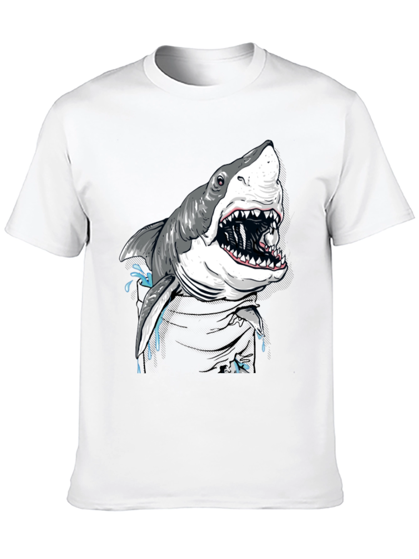 Shark Graphic T-Shirt - Mens Black Tee