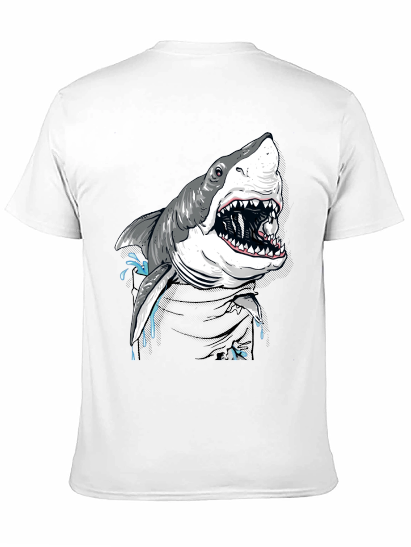 Shark Graphic T-Shirt - Mens Black Tee