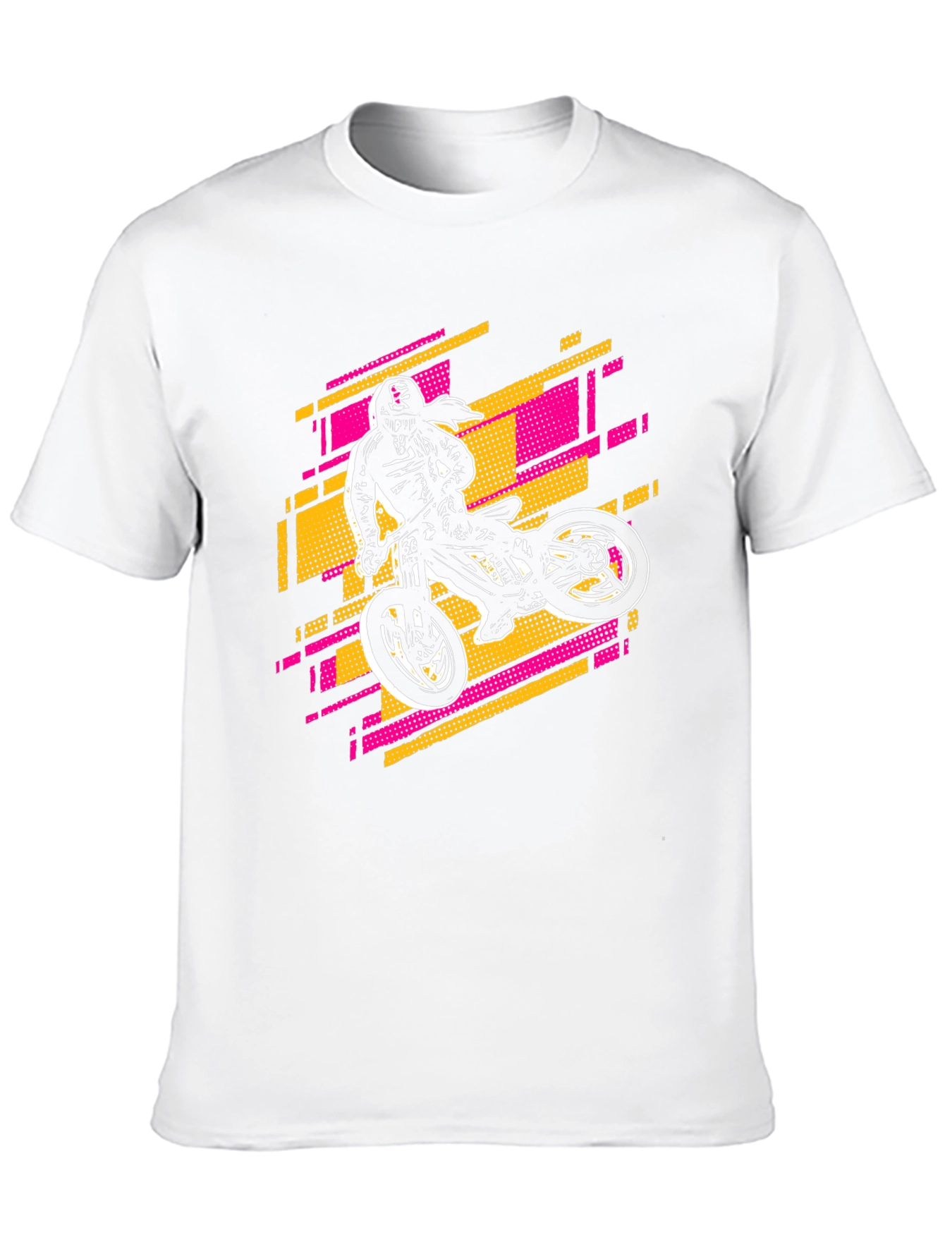 Cool Motorbike Graphic Black Tee