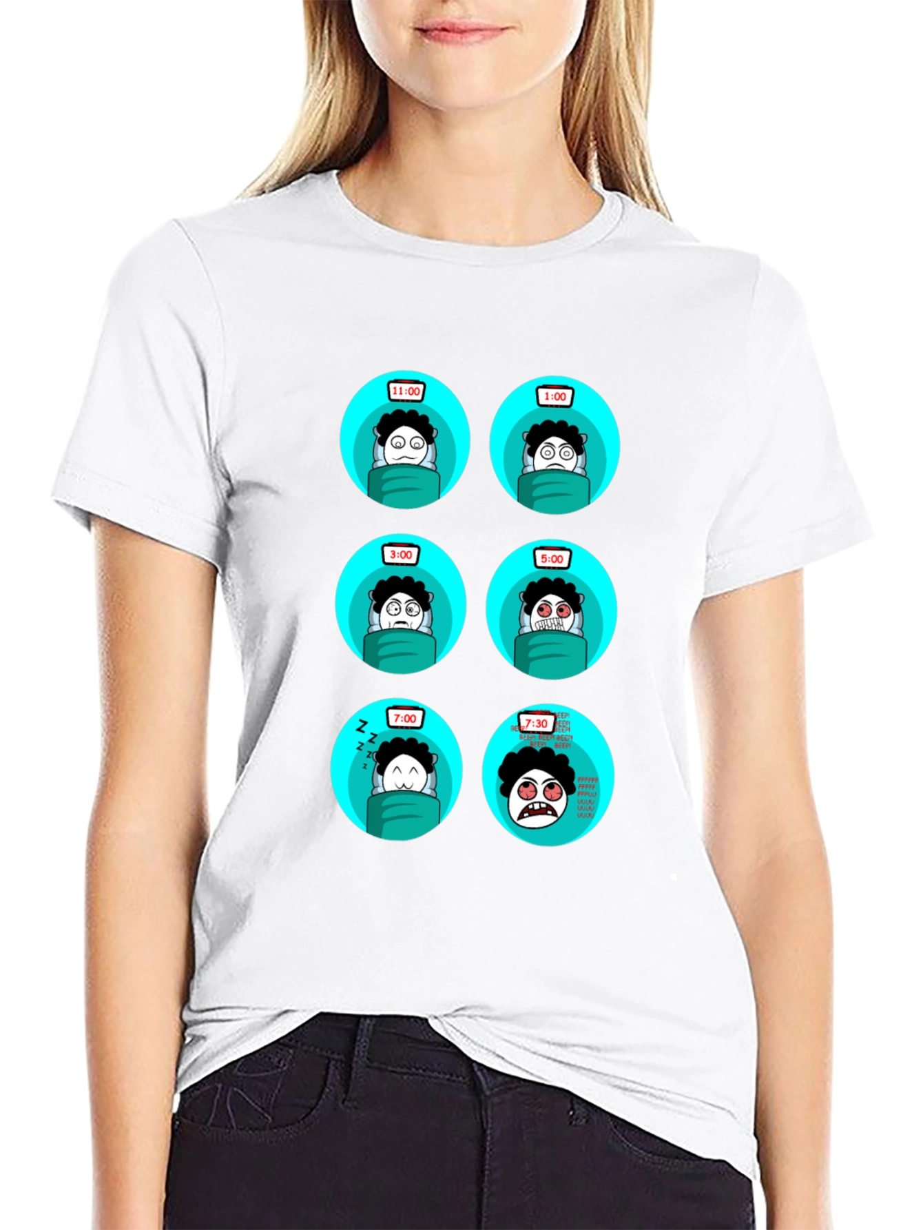 Sleepy Time T-Shirt - Funny Cartoon Design