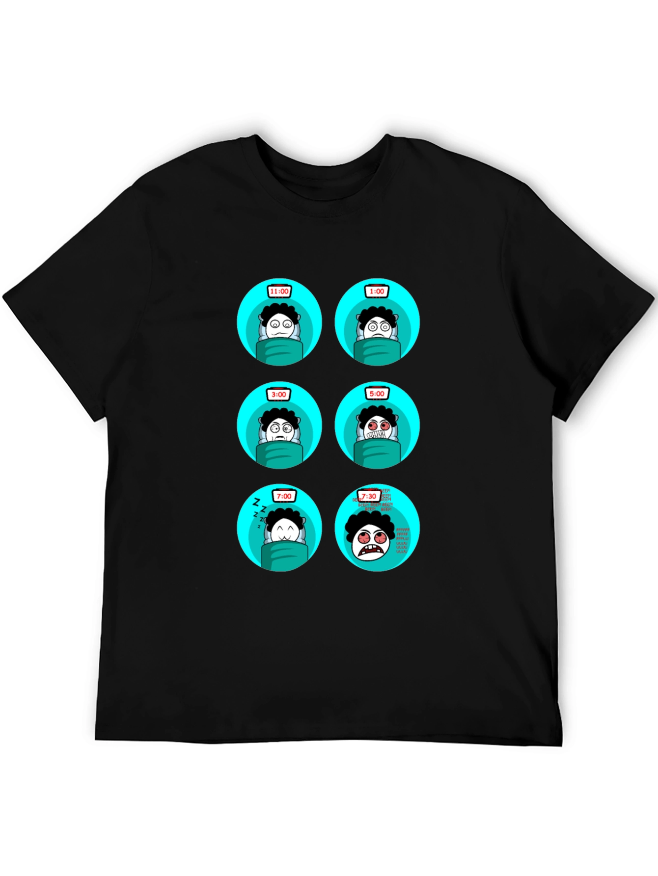 Sleepy Time T-Shirt - Funny Cartoon Design