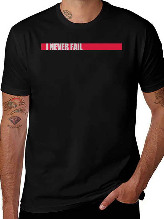 I Never Fail Black Graphic Tee