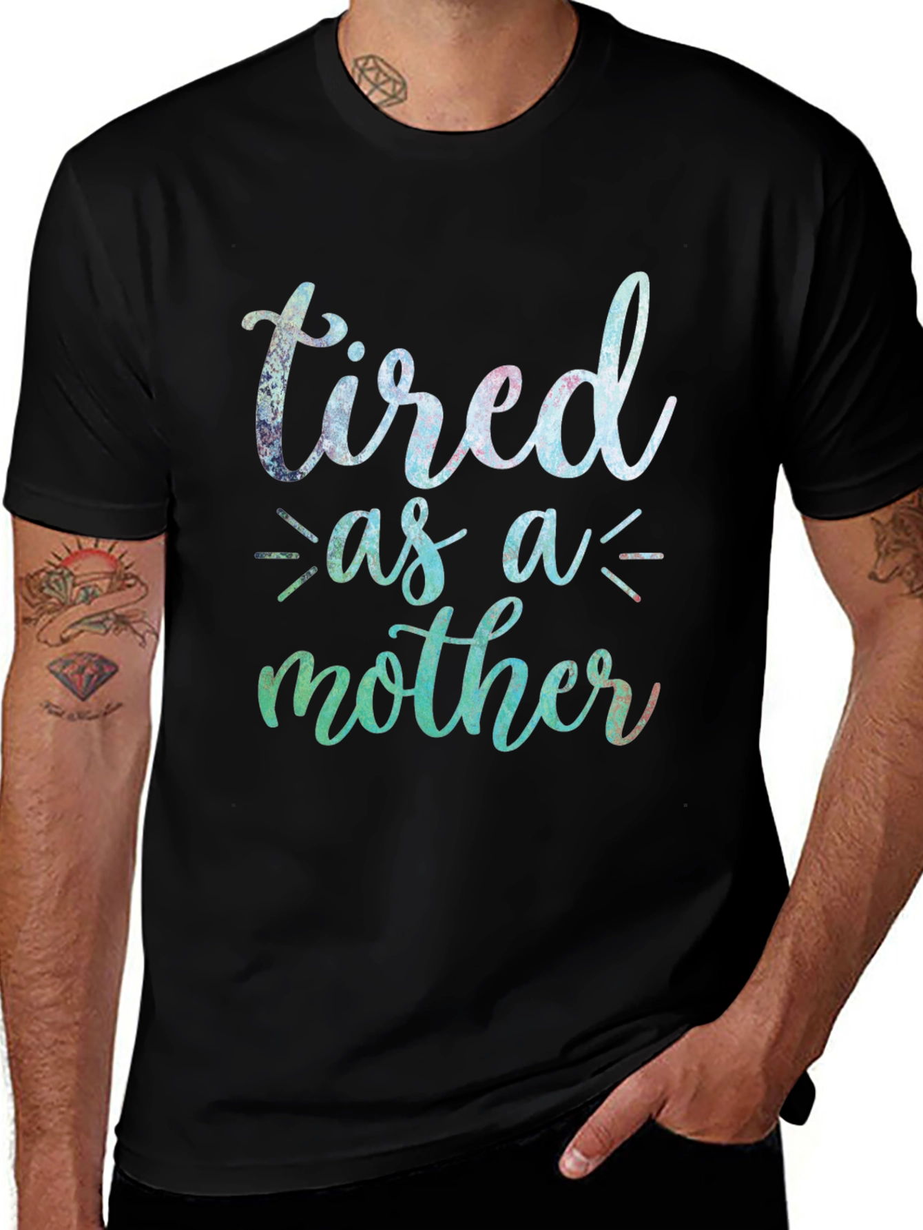 Tired as a Mother T-Shirt - Cute Mom Tee