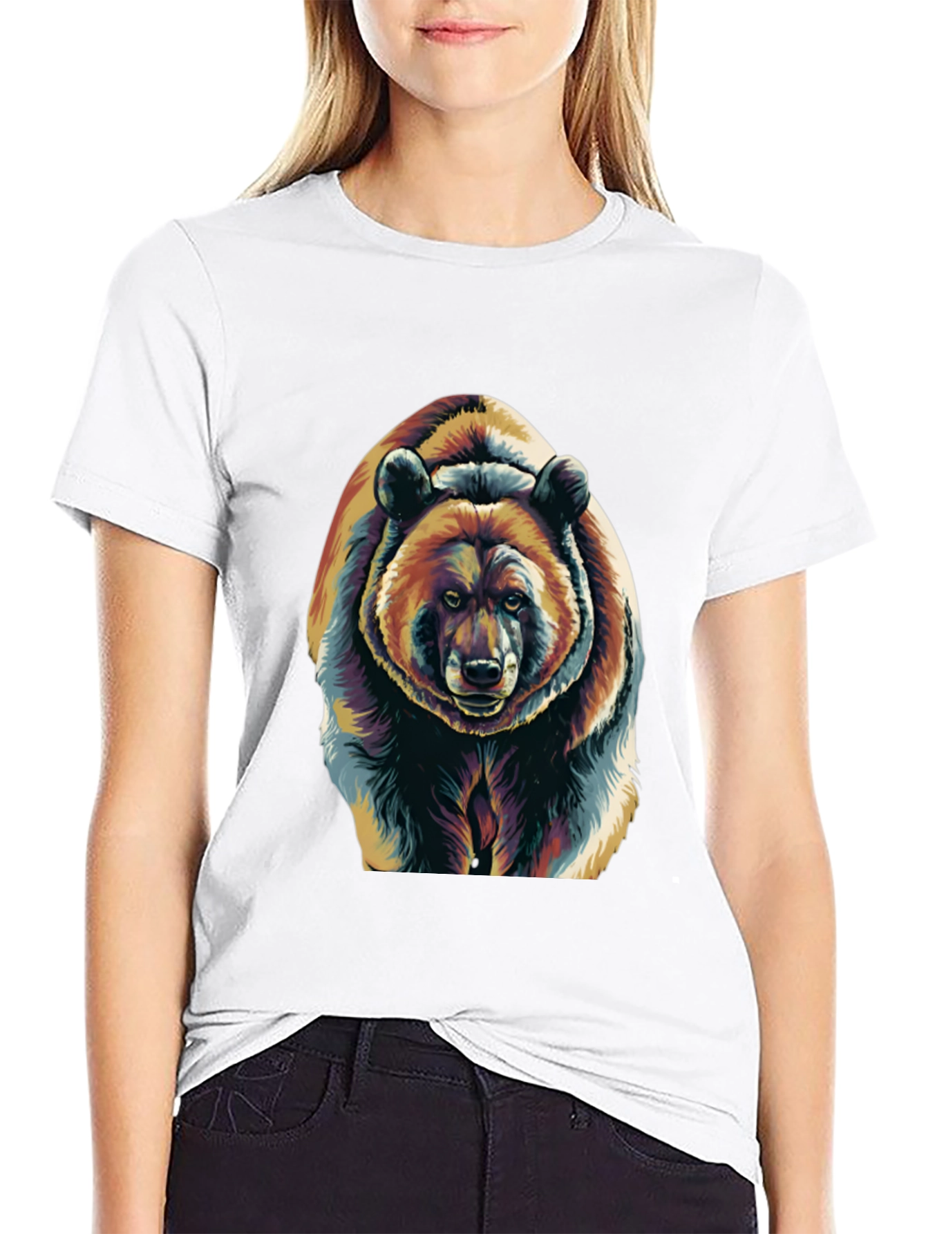 Cool Bear Graphic Tee - Unisex Black T-Shirt
