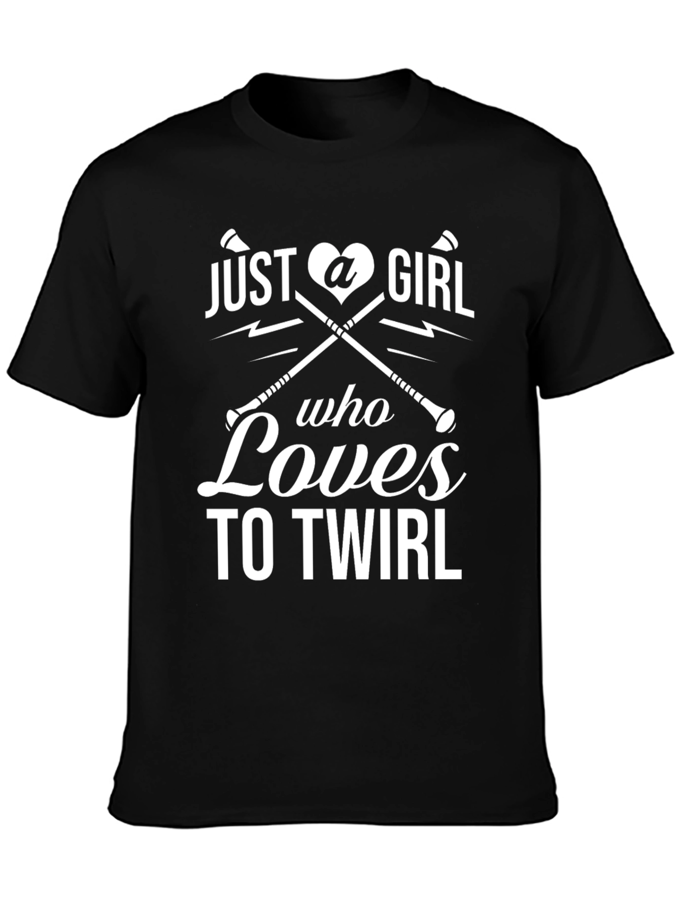 Just a Girl Who Loves to Twirl Black T-Shirt
