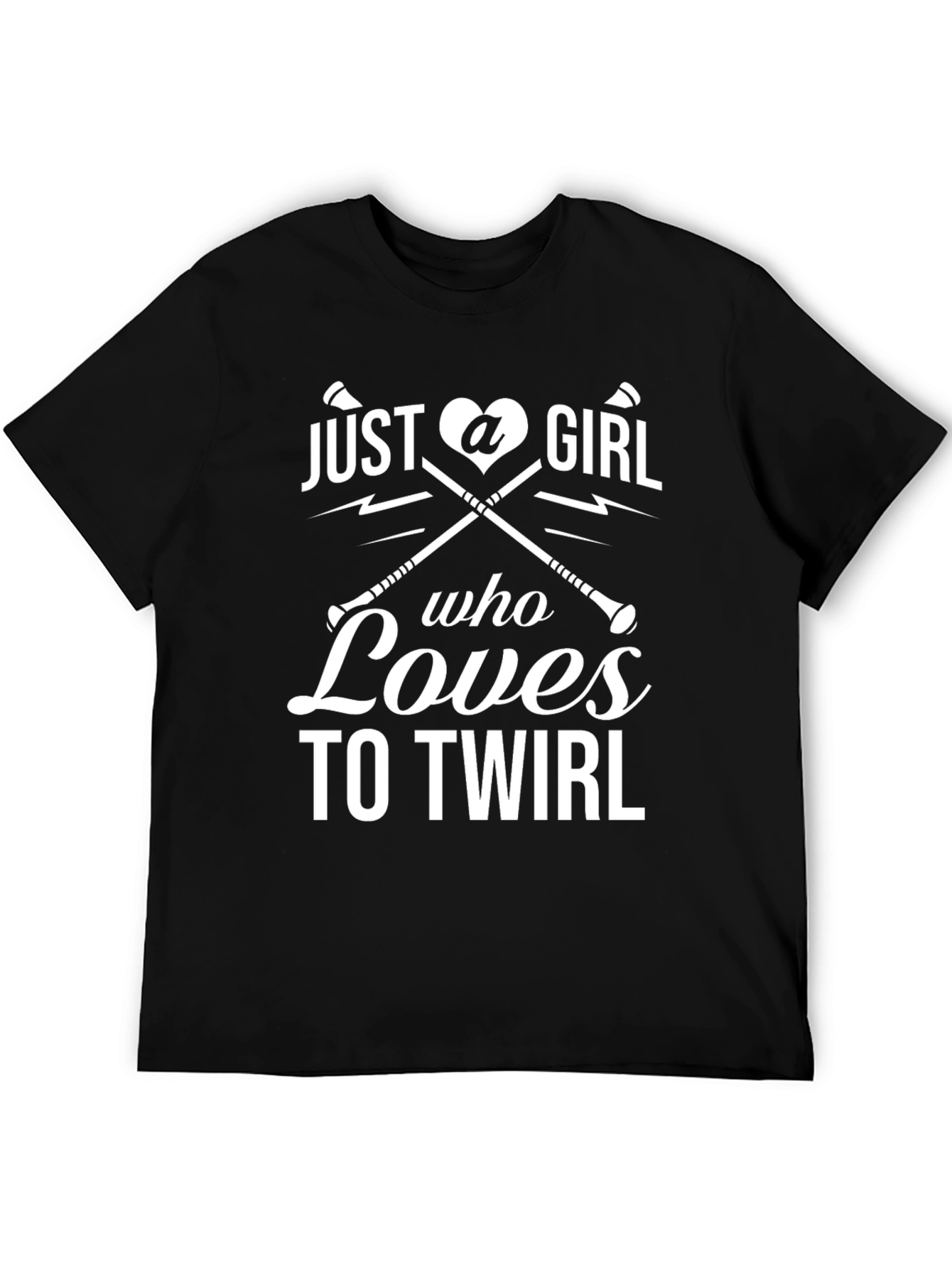 Just a Girl Who Loves to Twirl Black T-Shirt