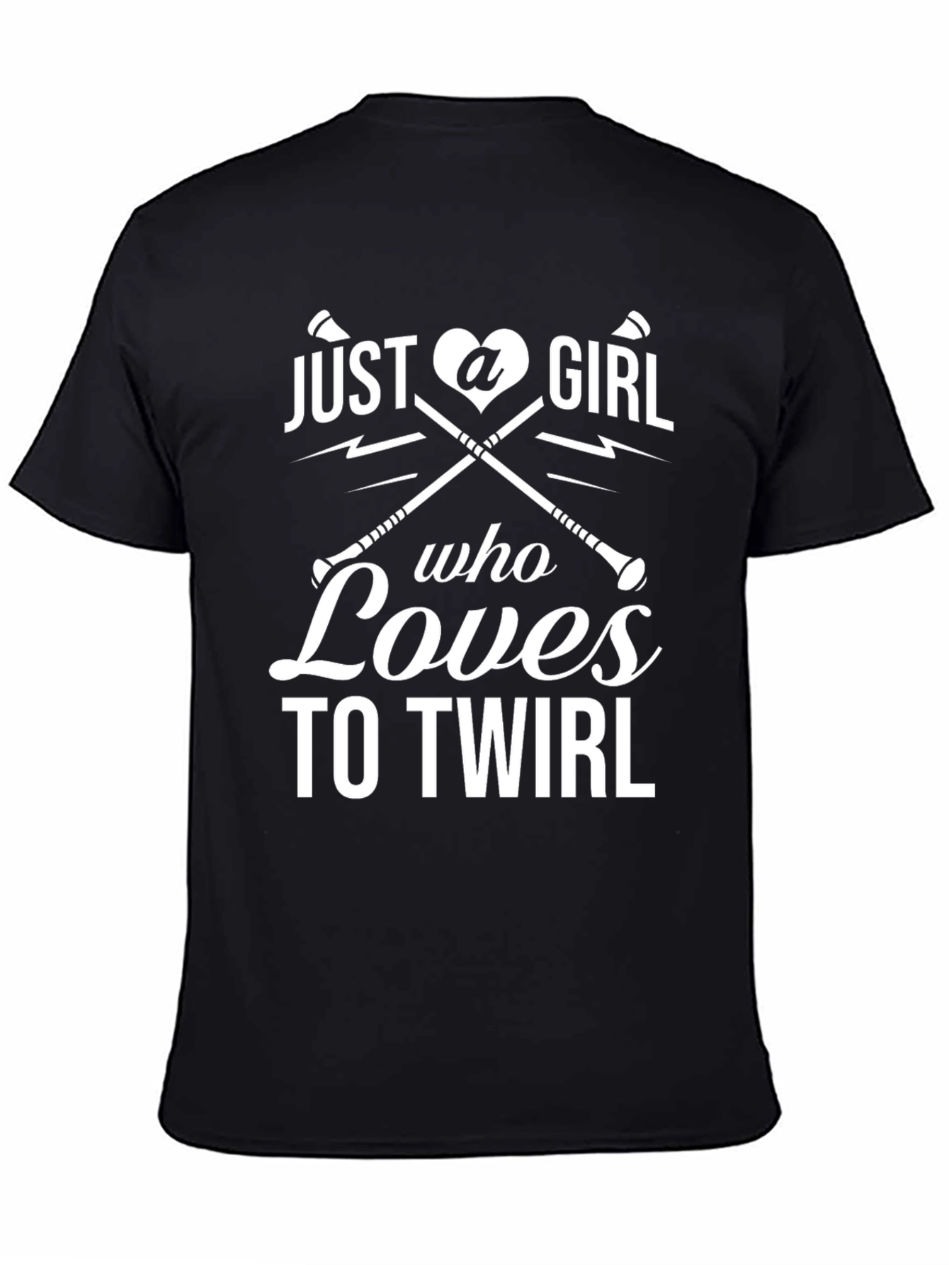 Just a Girl Who Loves to Twirl Black T-Shirt