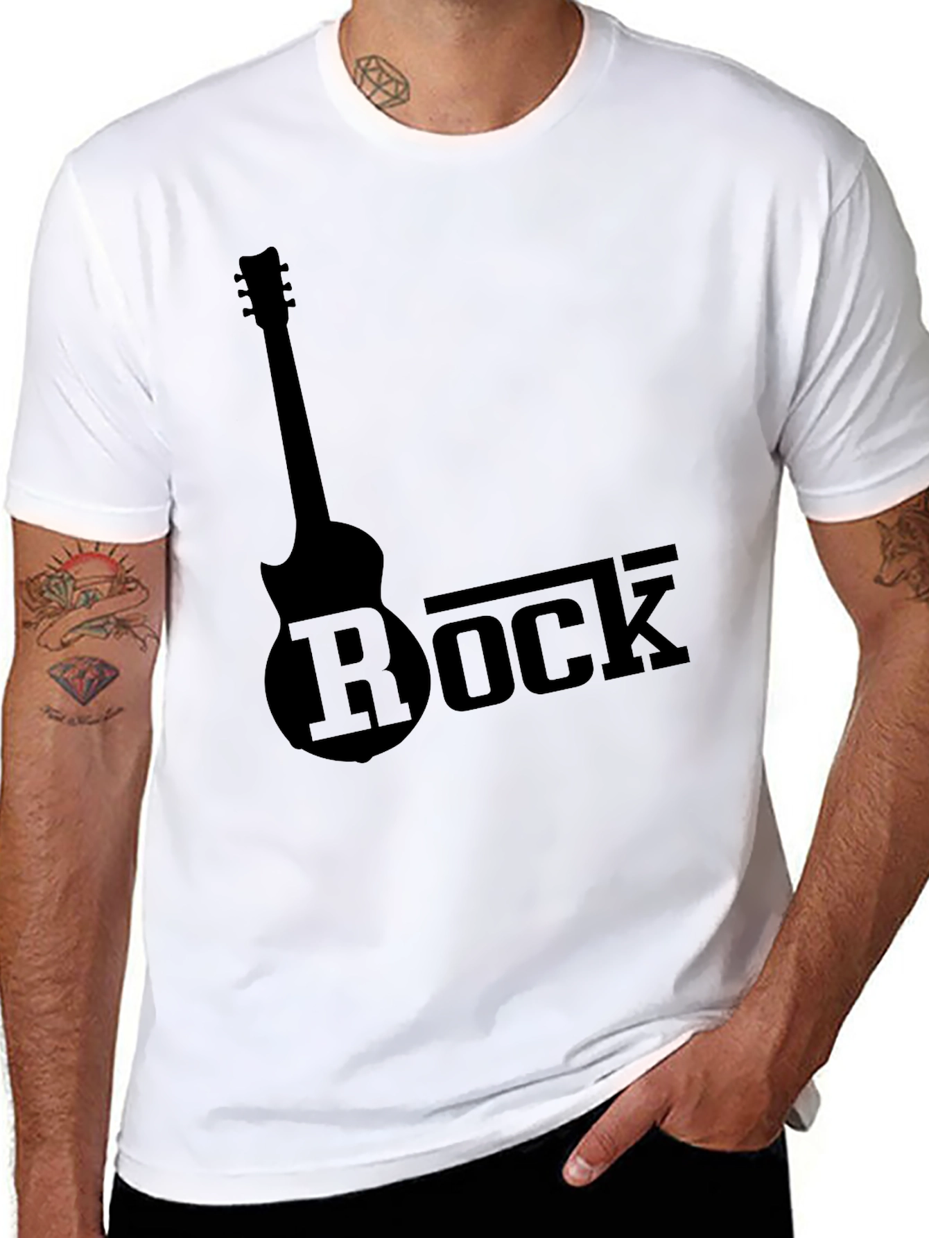 Rock Guitar Black T-Shirt