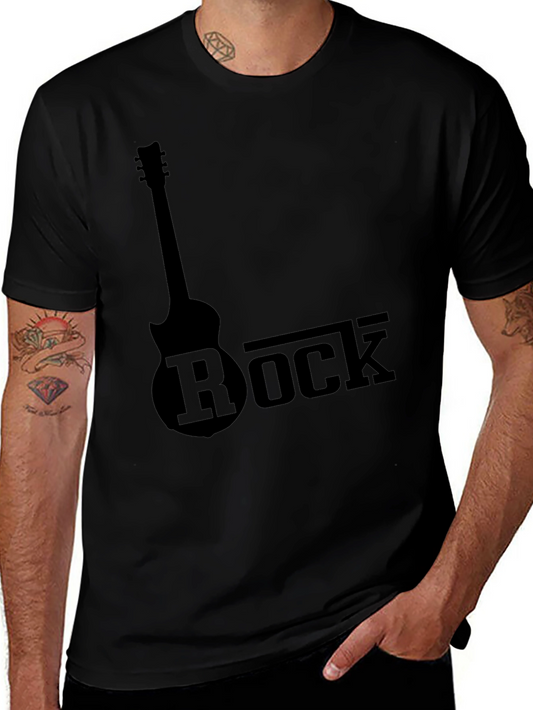Rock Guitar Black T-Shirt