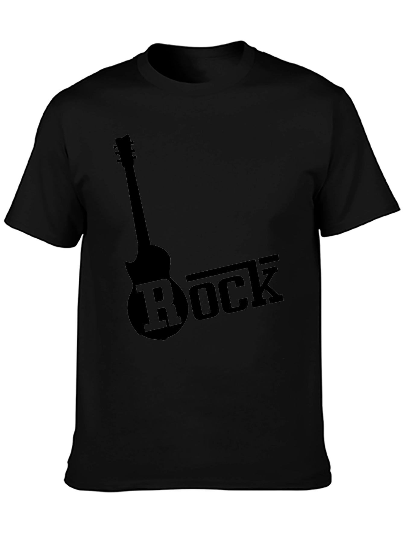 Rock Guitar Black T-Shirt