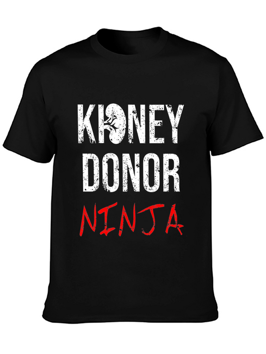 Kidney Donor Ninja Graphic Tee - Black