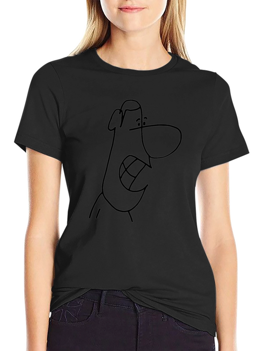 Funny Cartoon Face Graphic T-Shirt