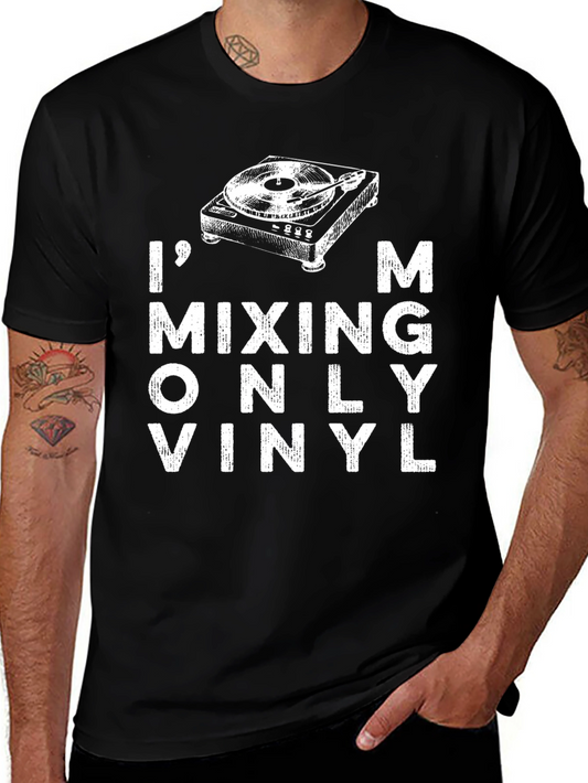 DJ Vinyl Record T-Shirt - Mixing Only Vinyl Tee