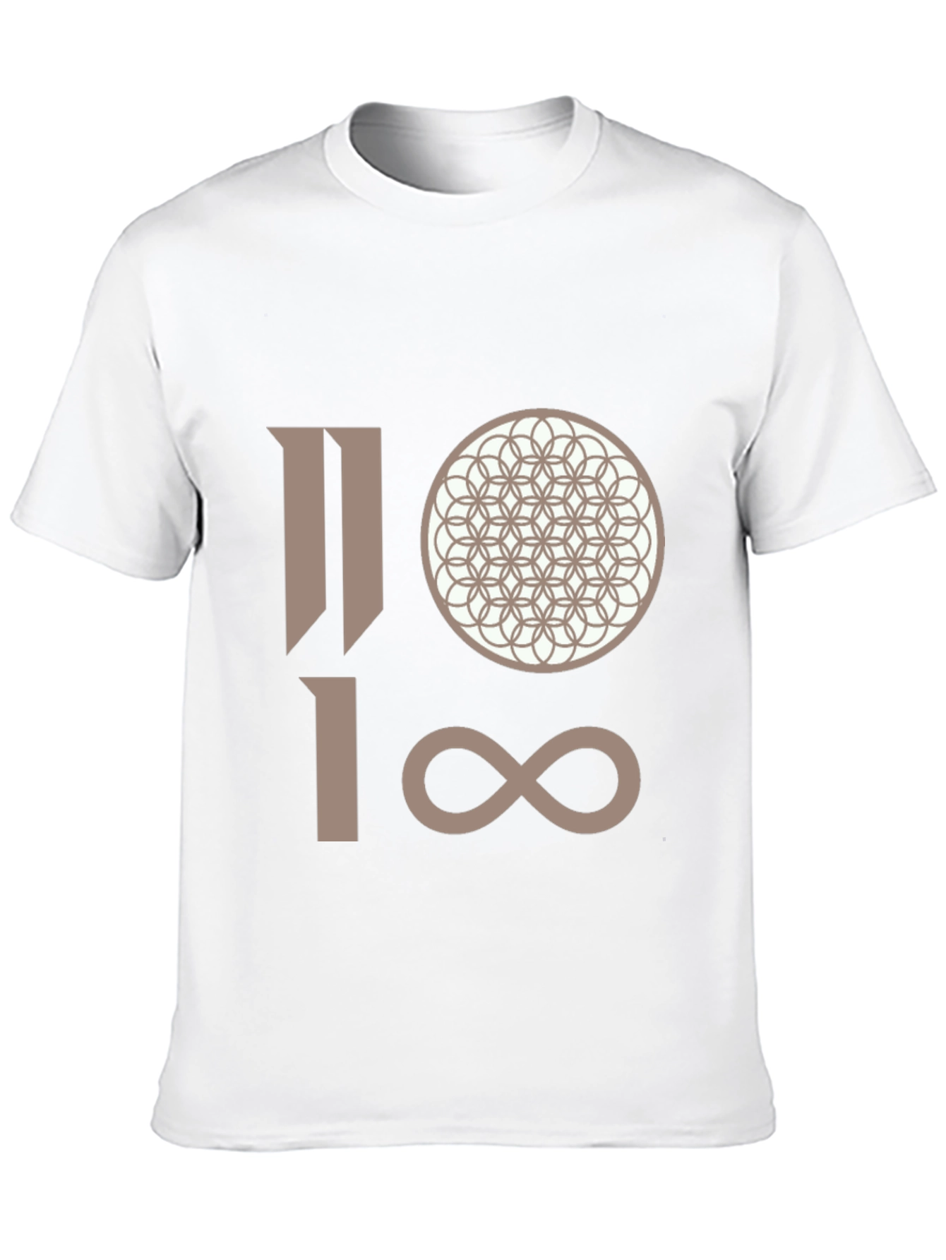 Abstract Graphic Print Black Tee