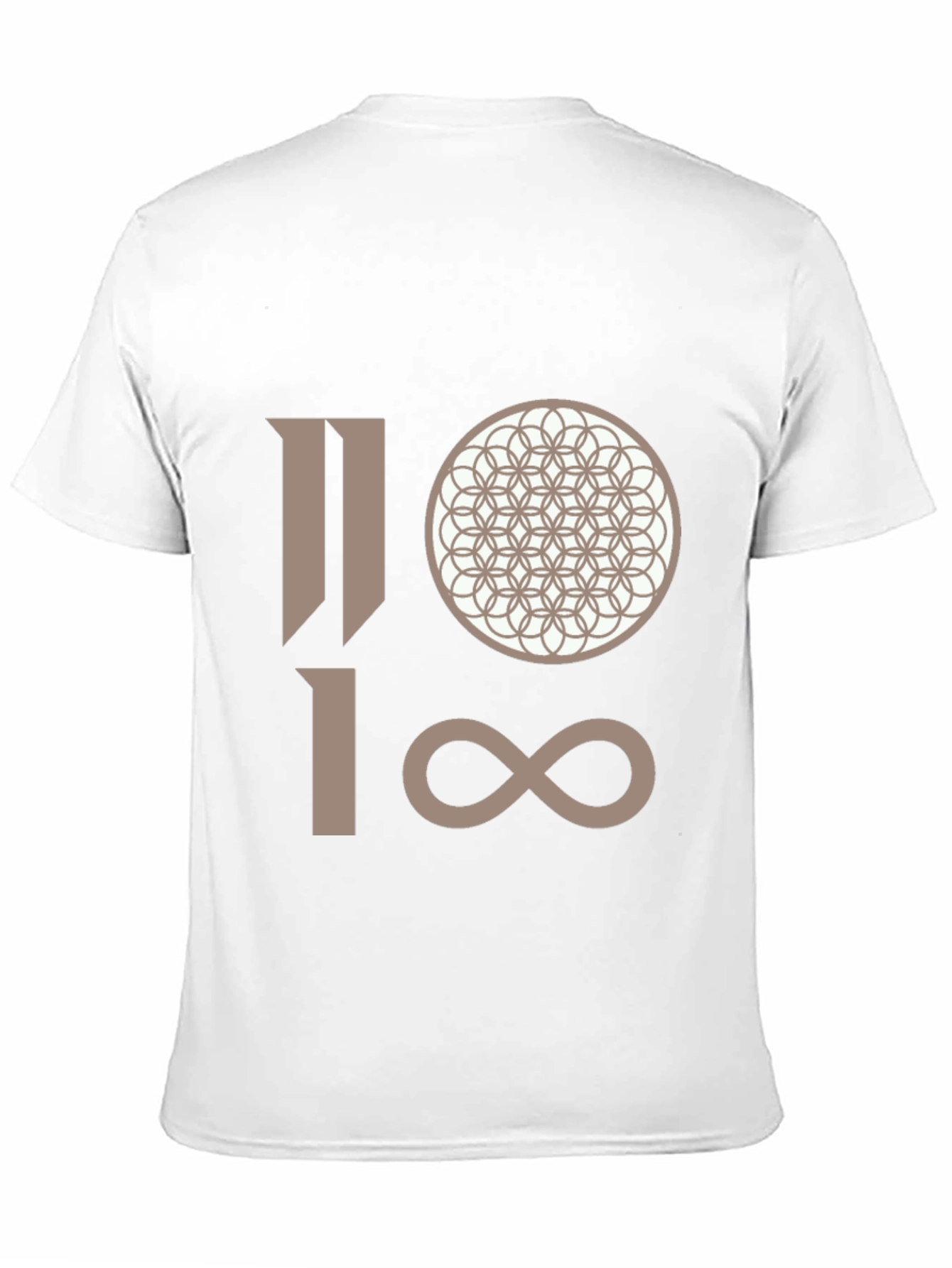 Abstract Graphic Print Black Tee