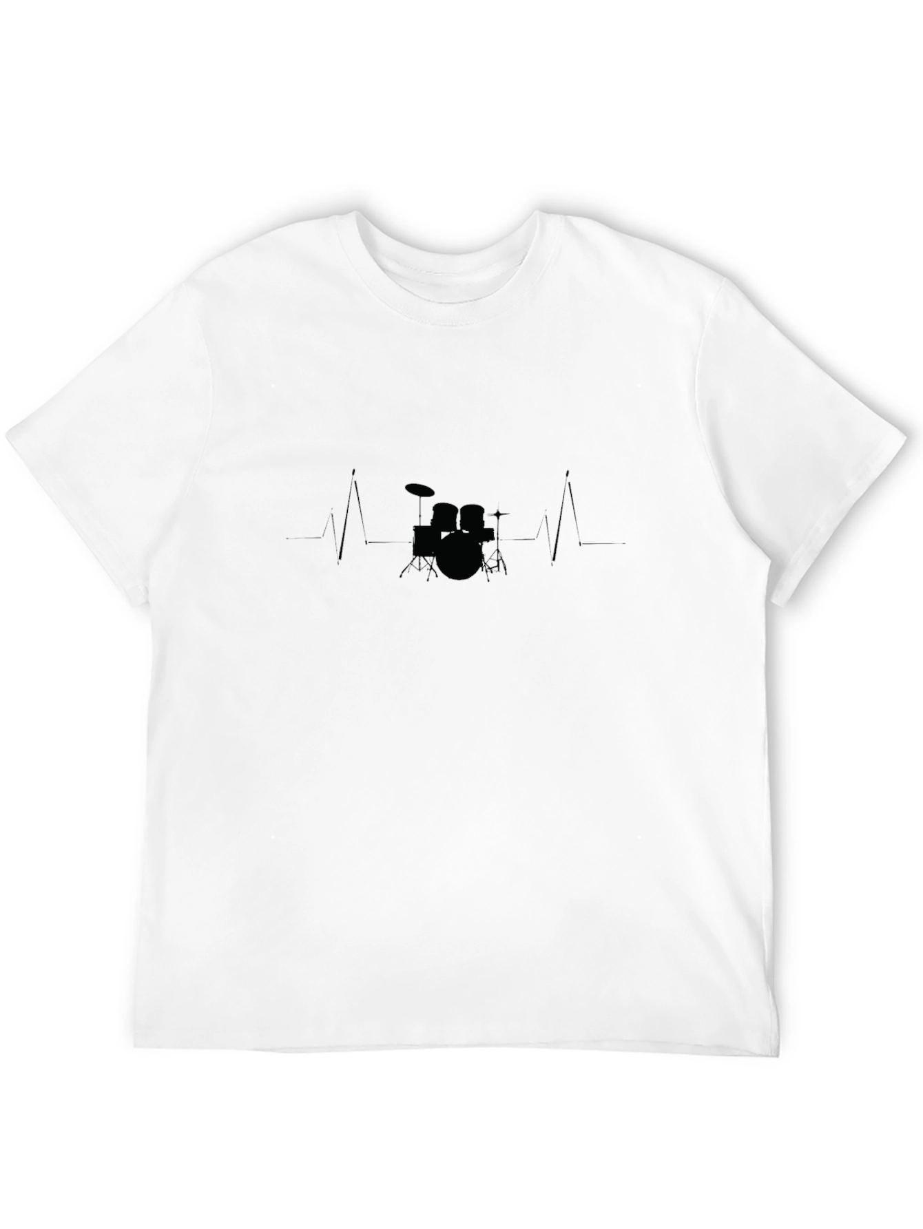 Drum Beat Tee - Black Cotton