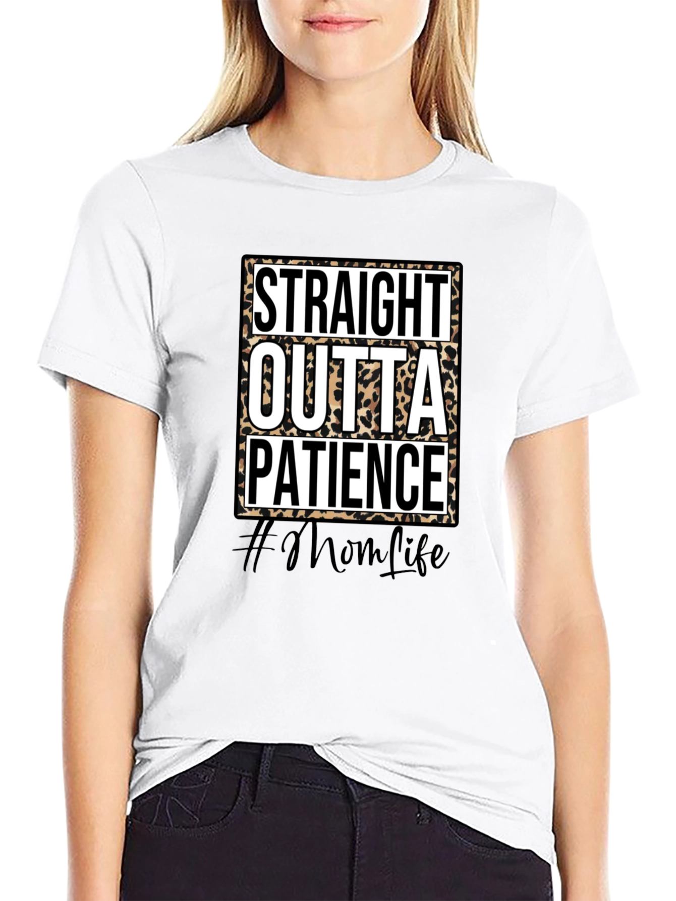 Straight Outta Patience Graphic Tee - #MomLife