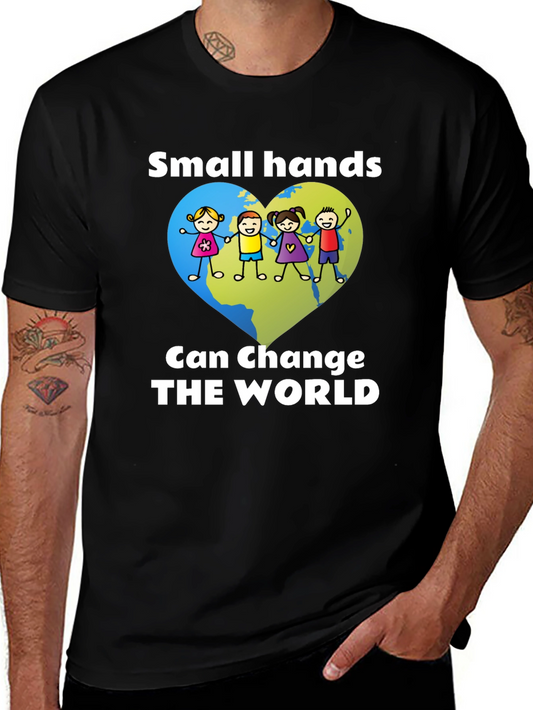 Small Hands Change the World Graphic Tee